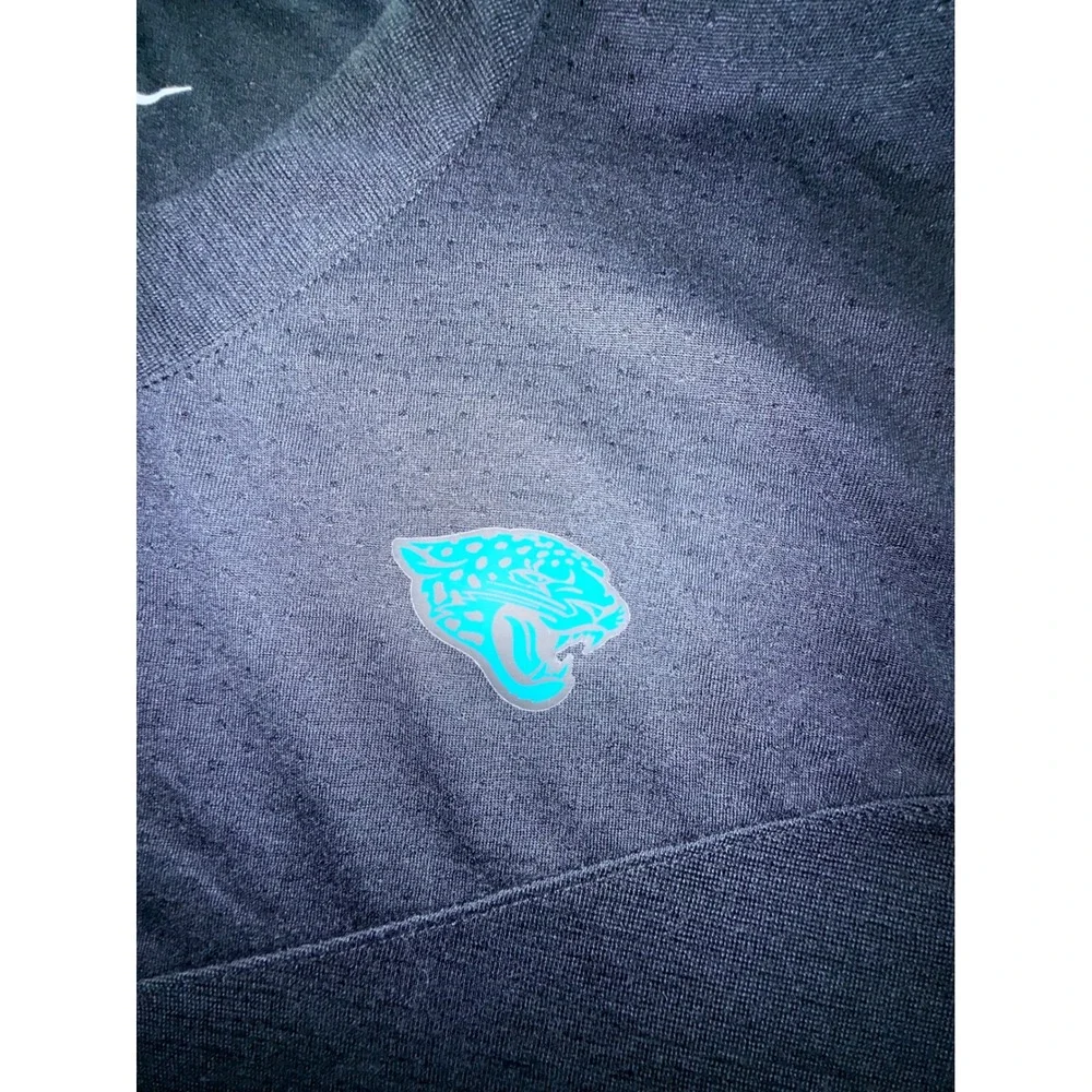 Nike NFL Jacksonville Jaguars Dri-FIT Black Teal V-Neck T-Shirt Mens XXL